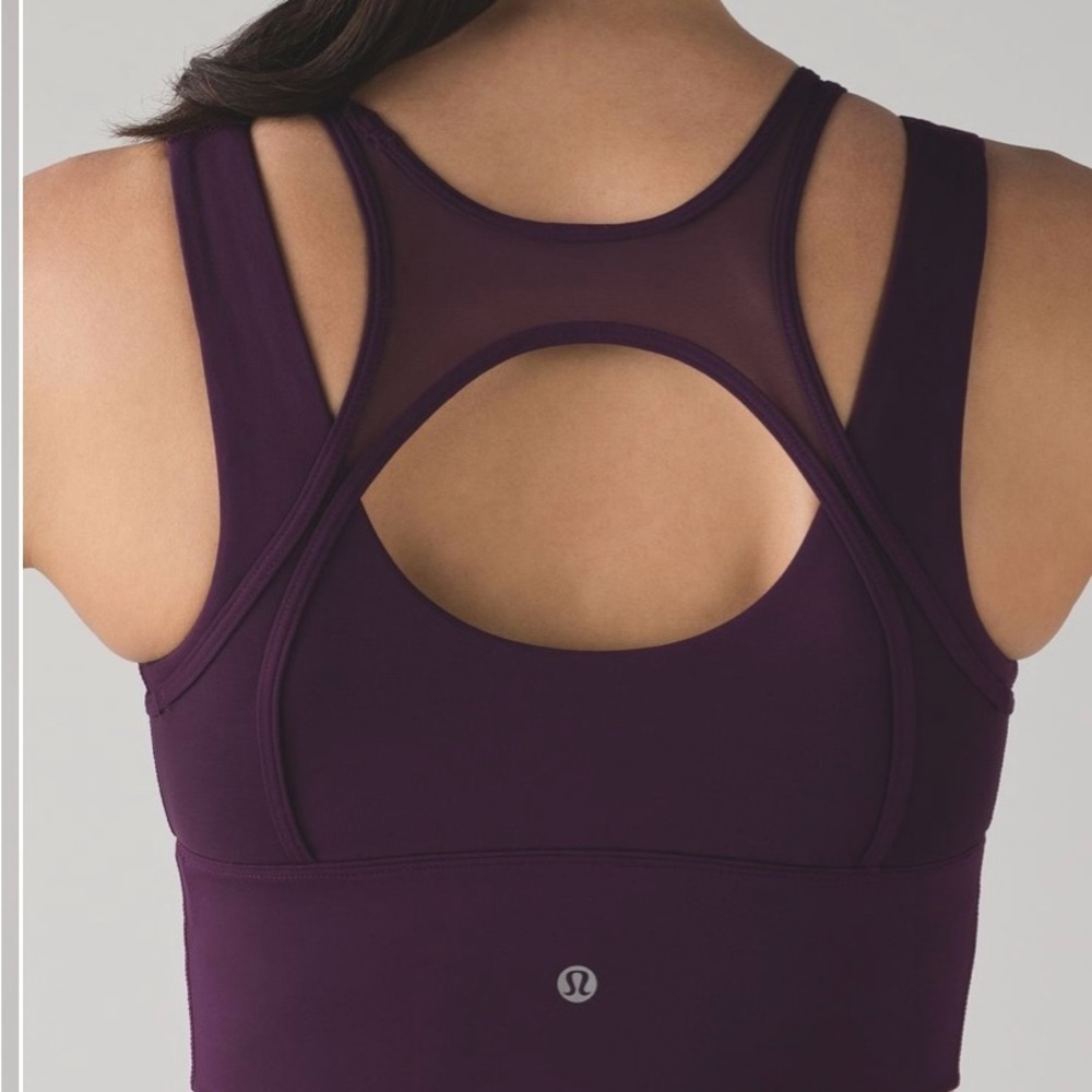lululemon athletica Darkest Magenta Double‎ Tap Bra II